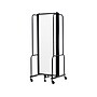 National Public Seating Robo Freestanding 3-Panel Room Divider, 72"H x 72"W, Clear Acrylic (RDB6-3CA)~#|#~sp150860159_sc7