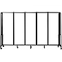 National Public Seating Robo Freestanding 5-Panel Room Divider, 72"H x 118"W, Clear Acrylic (RDB6-5CA)~#|#~sp150860164_sc7