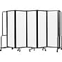 National Public Seating Robo Freestanding 5-Panel Room Divider, 72"H x 118"W, Clear Acrylic (RDB6-5CA)~#|#~sp150860167_sc7