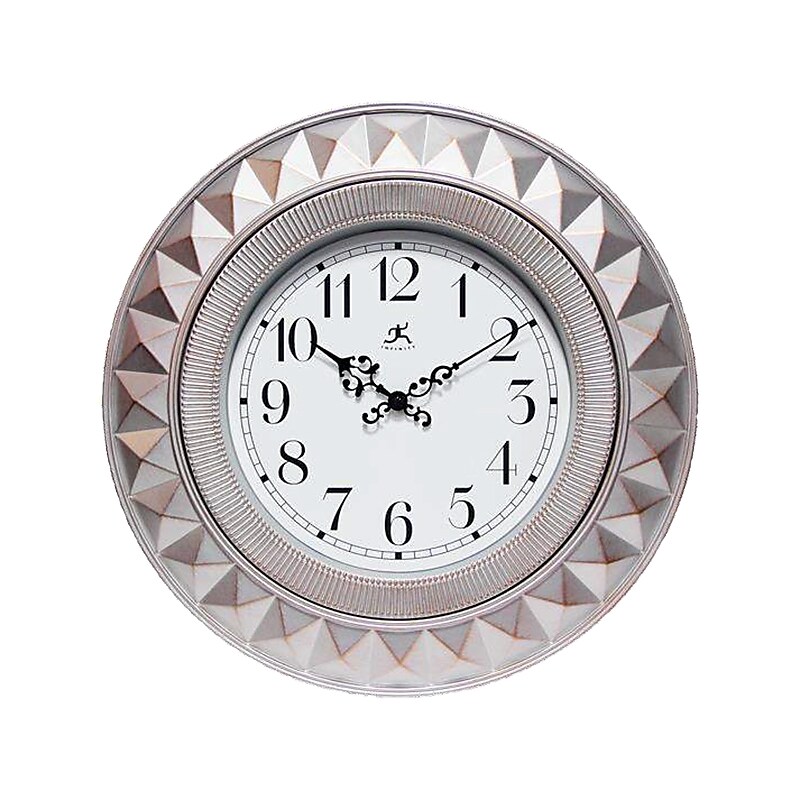 Infinity Instruments Elegance Wall Clock, 17.75" (15588AS-4337) image 1