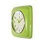 Infinity Instruments Square Retro Wall Clock, 9.25" (13228AG-4103)~#|#~sp150860185_sc7