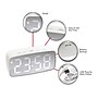 Infinity Instruments Digital Alarm Clock, 4.25" x 2.38" (20218WH)~#|#~sp150860225_sc7