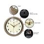 Infinity Instruments Round Retro Wall Clock, 9.5" (10940CG)~#|#~sp150860235_sc7