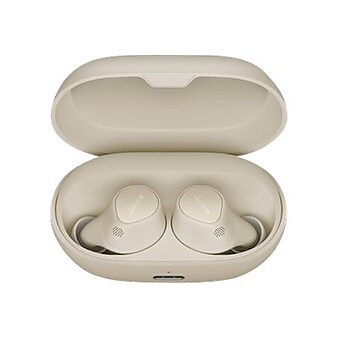 Jabra Elite Wireless Active Noise Canceling Earbuds Headphones, Bluetooth, Gold/Beige (100-99172005-02)