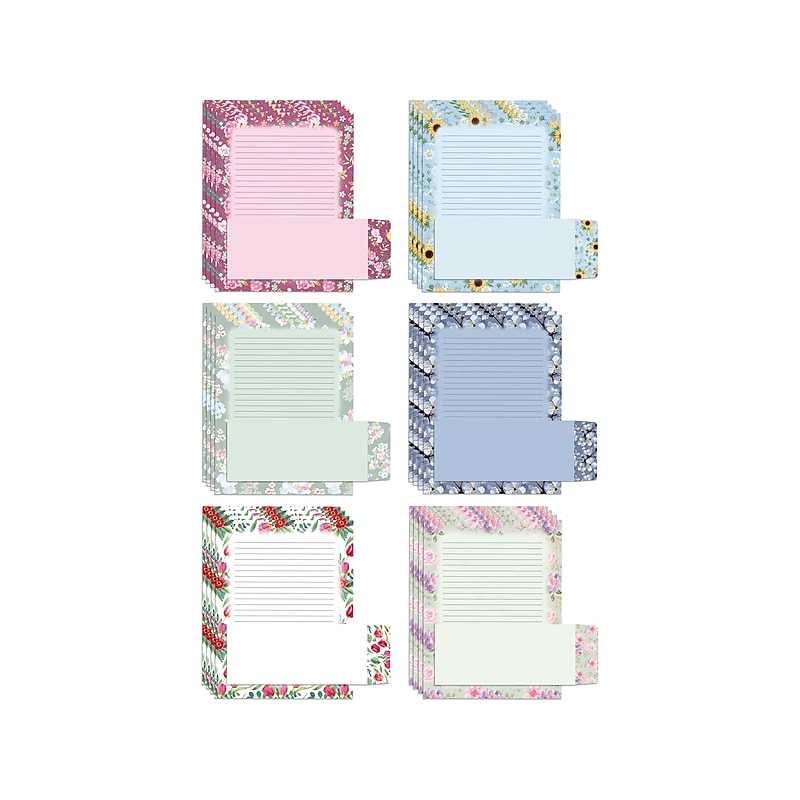 Better Office Stationery Kits, Assorted Floral Designs, 50/Set (63908) image 1