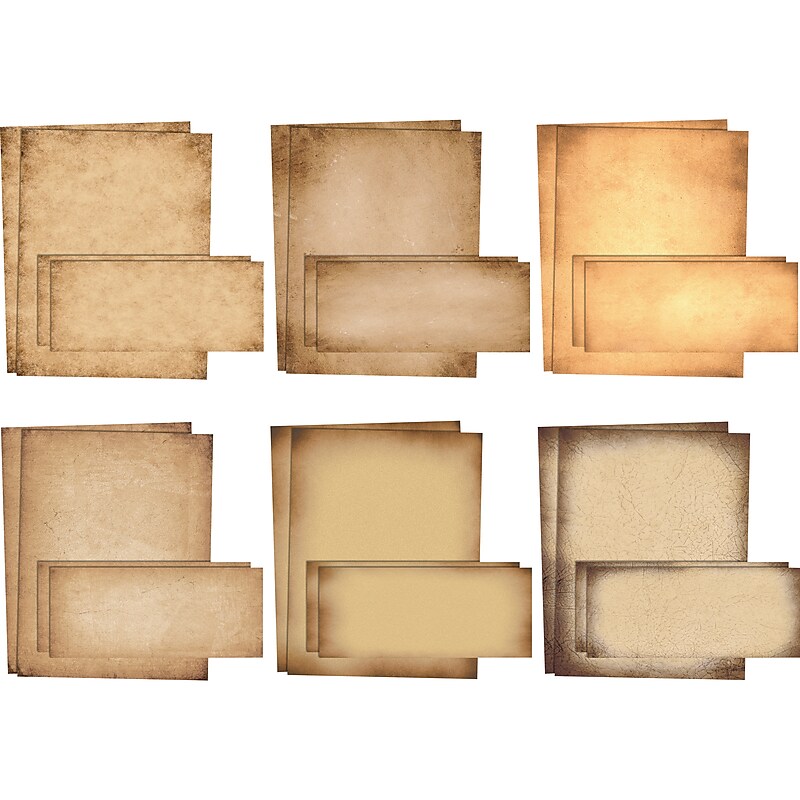 Better Office Stationery Kits, Assorted Antique Designs, 50/Set (63900) image 1