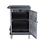 National Public Seating Oklahoma Sound Duet 2-Shelf Metal Mobile A/V Cart with Lockable Wheels, Silver (DCC)~#|#~sp150961527_sc7