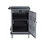 National Public Seating Oklahoma Sound Duet 2-Shelf Metal Mobile A/V Cart with Lockable Wheels, Silver (DCC)~#|#~sp150961528_sc7