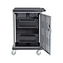 National Public Seating Oklahoma Sound Duet 2-Shelf Metal Mobile A/V Cart with Lockable Wheels, Silver (DCC)~#|#~sp150961530_sc7
