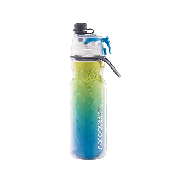 O2COOL Elite Mist 'N Sip Plastic Double Wall Insulated Water