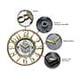 Infinity Instruments Gear Wall Clock, 15.5" (20031GS)~#|#~sp150961570_sc7