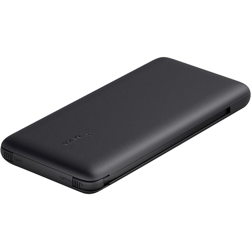 Belkin BOOST CHARGE Plus USB-C Power Bank with Cables, 23W, 10000 mAh, Black (BPB006BTBLK) image 1