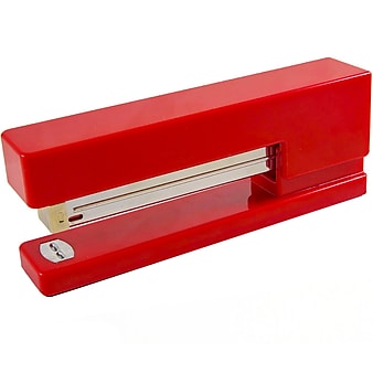 JAM Paper Modern Desk Stapler, Red (337RE)