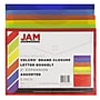 JAM Paper® Plastic Envelopes with Hook & Loop Closure, Letter Size, Assorted Colors, 6/Pack (218V2OLIPRYS)~#|#~sp150961936_sc7