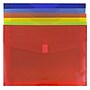 JAM Paper® Plastic Envelopes with Hook & Loop Closure, Letter Size, Assorted Colors, 6/Pack (218V2OLIPRYS)~#|#~sp150961937_sc7