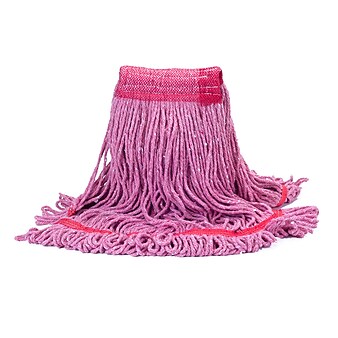 Malish 20 oz. Red Looped-End Mop Head (53220)