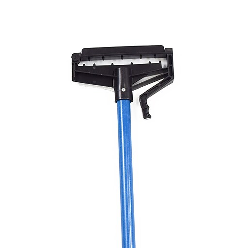 Malish QuickRelease Fiberglass Wet Mop Handle, Blue, 12/Carton (54660