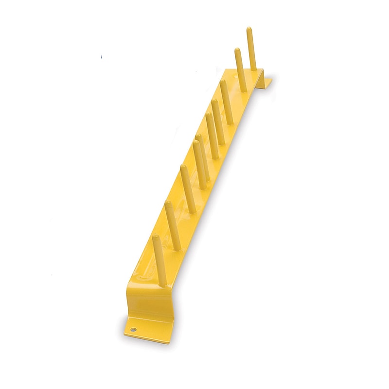 Malish Yellow Multi-Purpose Brush & Broom Hang Up Rack – includes Mounting Screws (9994) image 1