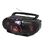 Naxa Portable Bluetooth MP3/CD AM/FM Stereo Radio Cassette Player and Recorder, Black/Red (NPB-273)~#|#~sp15117615_sc7