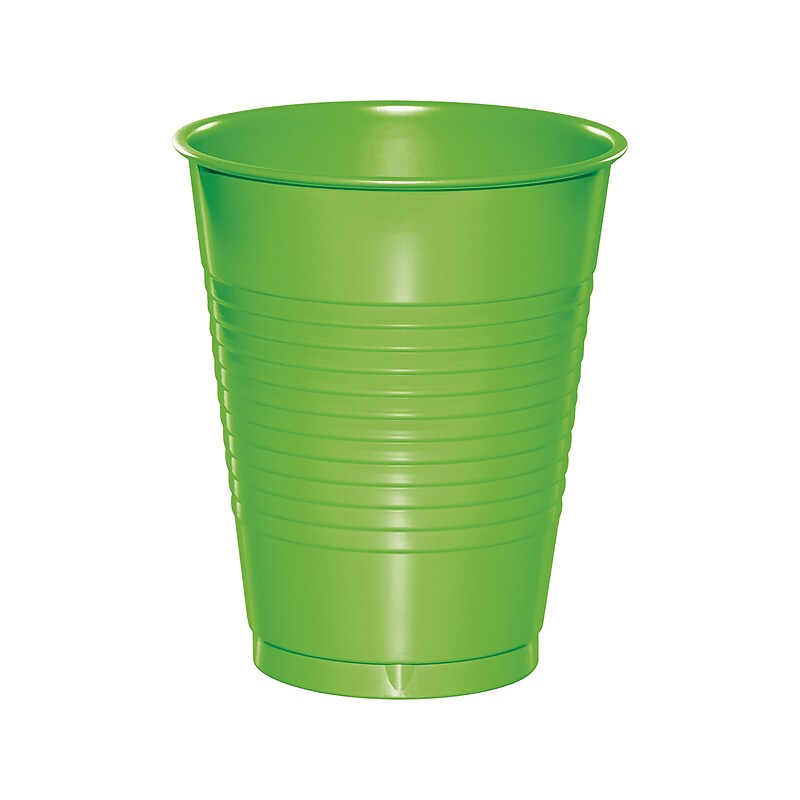 Creative Converting Touch of Color Plastic Cold Cup, 16 Oz., Fresh Lime, 60 Cups/Pack (DTC28312381TUMB) image 1