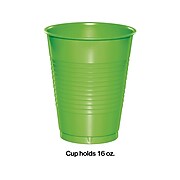 Creative Converting Touch of Color Plastic Cold Cup, 16 Oz., Fresh Lime, 60 Cups/Pack (DTC28312381TUMB)