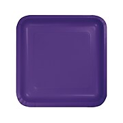 Creative Converting Touch of Color 7" Paper Dessert Plate, Purple, 54 Plates/Pack (DTC453268PLT)