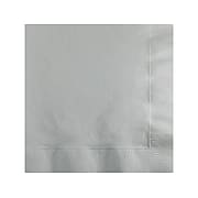 Creative Converting Touch of Color Beverage Napkin, 2-Ply, Shimmering Silver, 150 Napkins/Pack (DTC803281BBNAP)