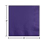 Creative Converting Touch of Color Beverage Napkin, 2-ply, Purple, 150 Napkins/Pack (DTC139371154BNP)~#|#~sp151224580_sc7