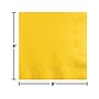 Creative Converting Touch of Color Beverage Napkin, 2-ply, School Bus Yellow, 150 Napkins/Pack (DTC801021BBNAP)~#|#~sp151224582_sc7