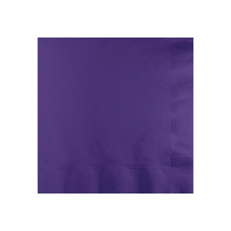 Creative Converting Touch of Color Lunch Napkin, 2-ply, Purple, 150 Napkins/Pack (DTC139371135NAP) image 1
