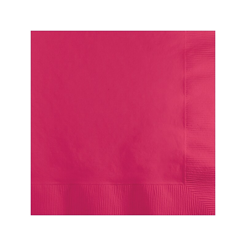 Creative Converting Touch of Color Beverage Napkin, 2-ply, Hot Magenta, 150 Napkins/Pack (DTC139197154BNP) image 1