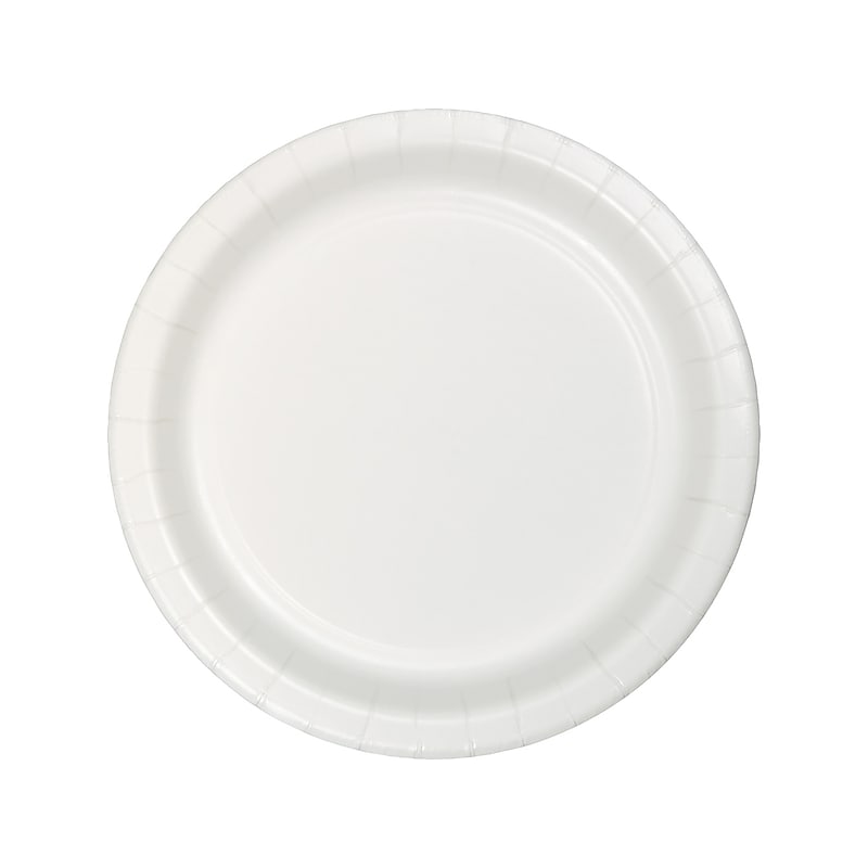 Creative Converting Touch of Color 10" Paper Banquet Plate, White, 72 Plates/Pack (DTC50000BBPLT) image 1