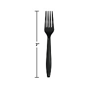 Creative Converting Touch of Color Plastic Fork, Black, 150 Pieces/Pack (DTC010467BFRK)