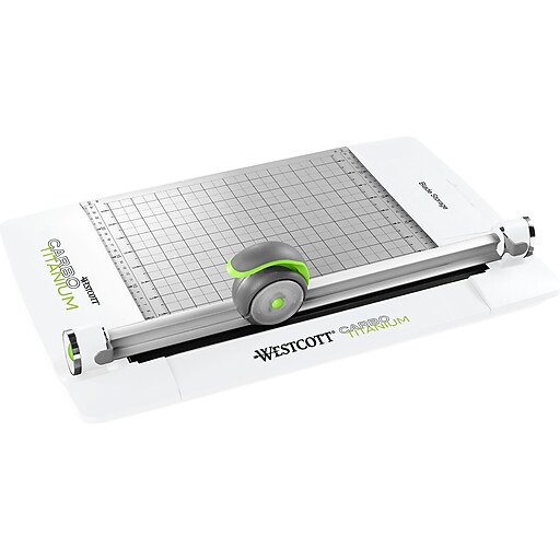Westcott 12" Rotary Trimmer, White (16718) Staples