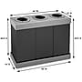 Alpine Industries Cardboard Trash & Recycling Bin Combo, 84 Gallon, Black (471-03-BLK)~#|#~sp151321770_sc7
