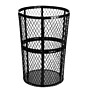 Alpine Industries Outdoor Commercial Trash Can, 48 Gallon, Metal Mesh (473-48-BLK)~#|#~sp151321847_sc7