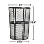 Alpine Industries Outdoor Commercial Trash Can, 48 Gallon, Metal Mesh (473-48-BLK)~#|#~sp151321848_sc7