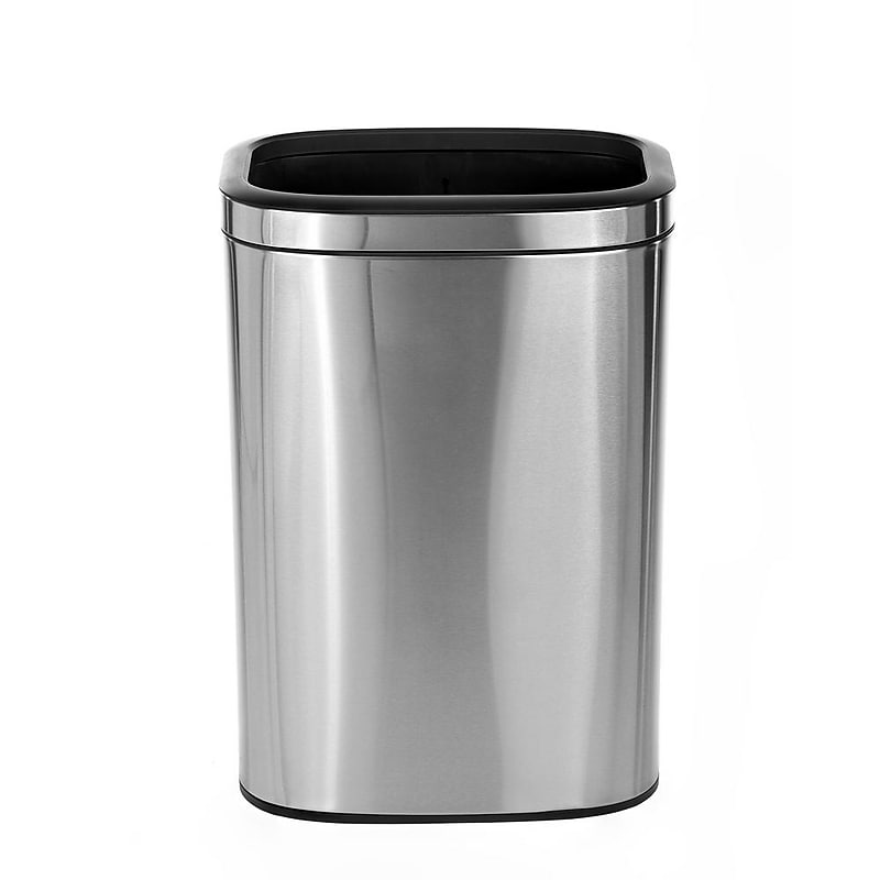 Alpine Industries Stainless Steel Trash Can with Liner, 10.5 Gallon (ALP470-40L) image 1