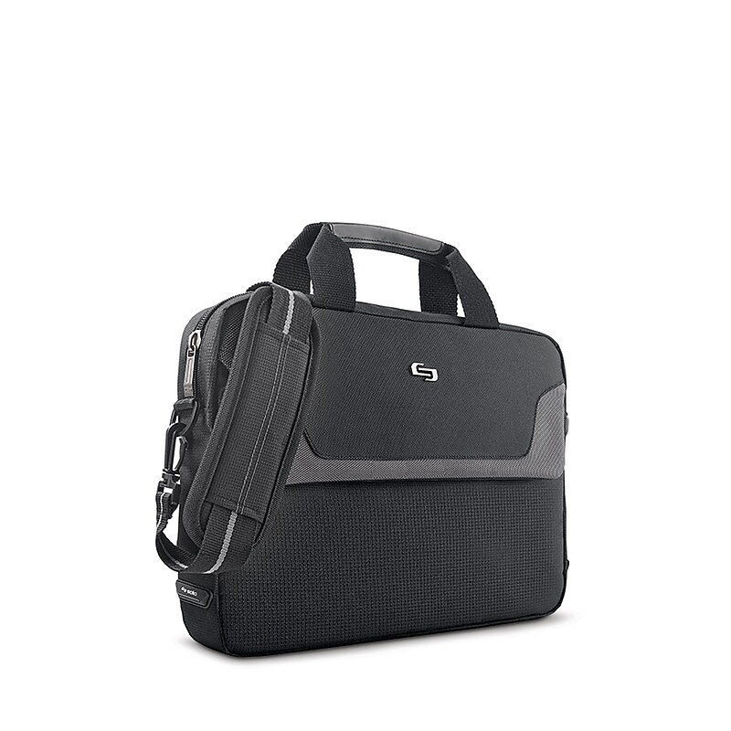 Solo New York Sterling 14.1" Polyester Laptop Bag, Metallic Trim (CLA112-4) image 1