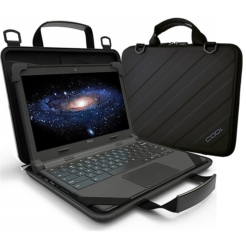 CODi Always-On, Rugged EVA Universal 11.6" Chromebook Laptop Case, Black Polyester (C1651) image 1