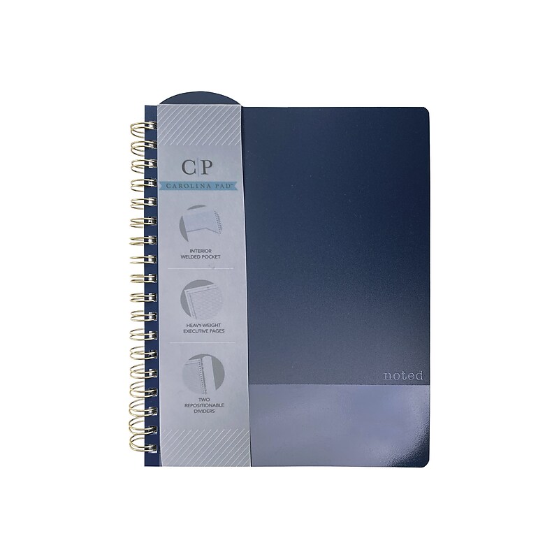 Carolina Pad Professional Notebook, 7.88" x 9.94", Narrow Ruled, 100 Sheets (13054) image 1
