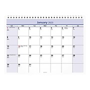 2023 AT-A-GLANCE QuickNotes 8" x 11" Monthly Desk or Wall Calendar, White/Purple/Yellow (PM50-28-23)