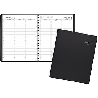 2023 AT-A-GLANCE 8.25" x 11" Weekly Appointment Book Planner, Black (70-950-05-23)
