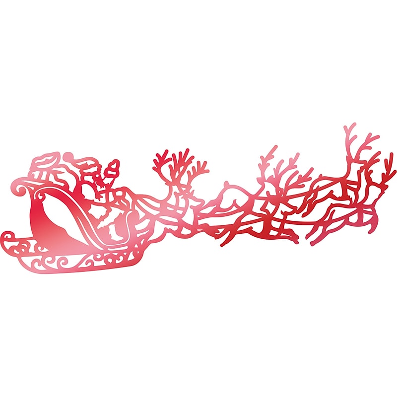 Artdeco Creations Santa's Sleigh Couture Creations Let Every Day Be Christmas Hotfoil Stamp, 3.5" x 1.3" (CO725532) image 1