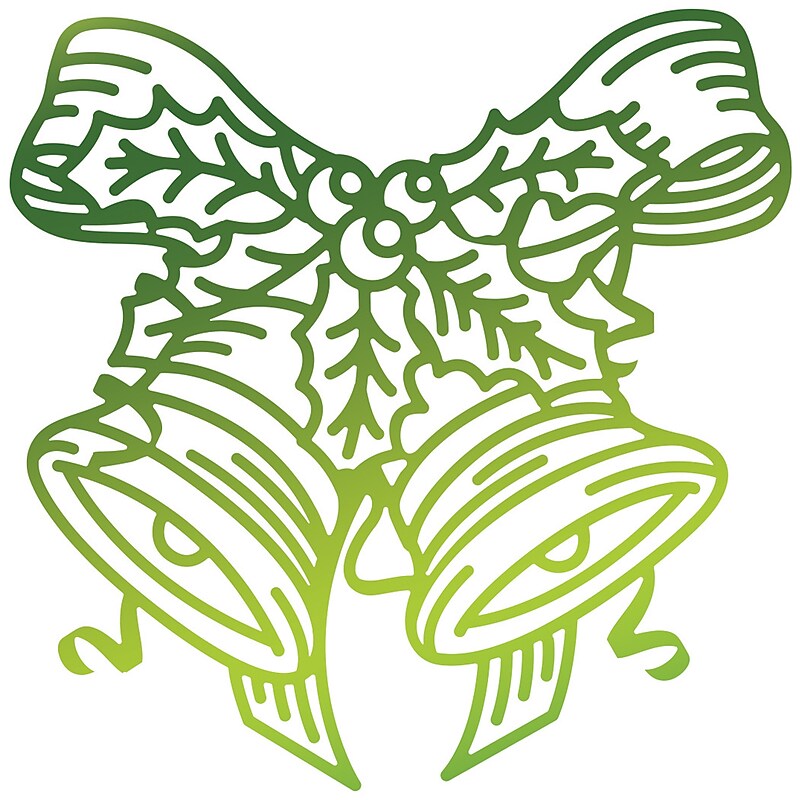 Artdeco Creations Ringing Bells  Ultimate Crafts Look Like Christmas Hotfoil Stamp, 1.9" x 1.9" (UL158333) image 1