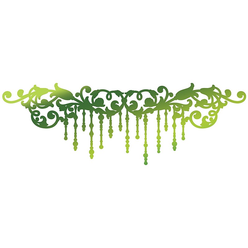 Artdeco Creations Christmas Flourish Ultimate Crafts Look Like Christmas Hotfoil Stamp, 4" x 1.3" (UL158339) image 1