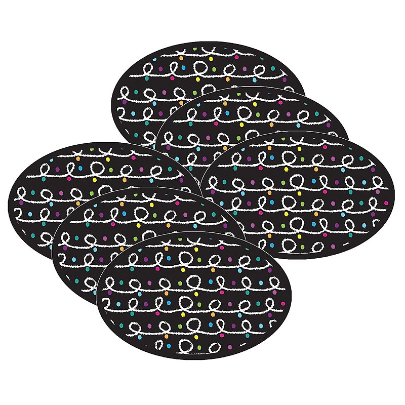 Ashley Dry Erase Magnetic Whiteboard Erasers, Color Chalk Loops, Pack of 6 (ASH09995-6) image 1
