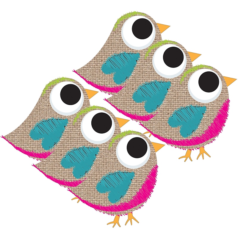 Ashley Magnetic Whiteboard Eraser, Burlap Scribble Tweet, Pack of 6 (ASH10052-6) image 1