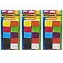Ashley Productions® Dry Erase Non-Magnetic Mini Whiteboard Erasers, Assorted Colors, 10 Per Pack, 3 Packs (ASH78003-3)~#|#~sp151423907_sc7