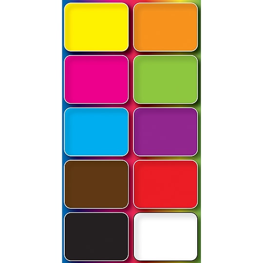 Ashley Productions® Dry Erase Non-Magnetic Mini Whiteboard Erasers, Assorted Colors, 10 Per Pack, 3 Packs (ASH78003-3)~#|#~sp151423908_sc7